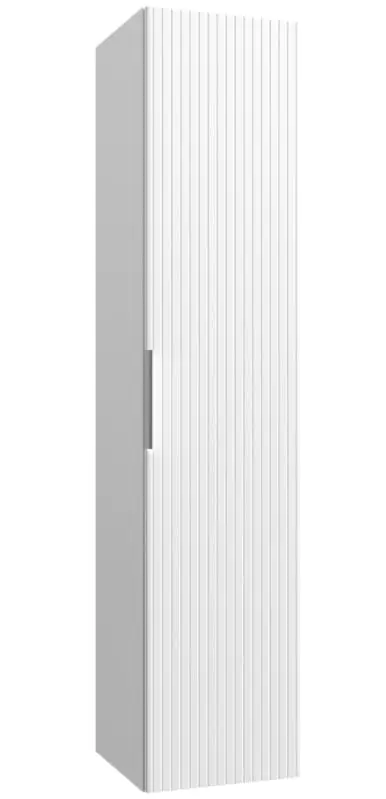 Badezimmer - Hochschrank Bilaspur 07, Farbe: Weiß matt – Abmessungen: 160 x 35 x 35 cm (H x B x T)