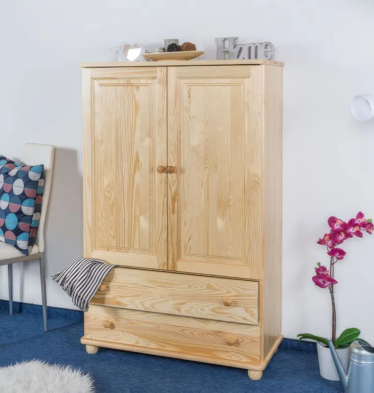 Kommode Kiefer massiv Vollholz natur Junco 156 – Abmessungen: 139,5 x 90 x 42 cm (H x B x T)