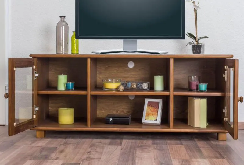 TV-Möbel TV-Schrank Massivholz Farbe: Eiche 55x136x47 cm  Abbildung