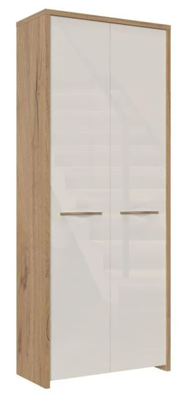 Kleiderschrank beige hochglanz Abbildung