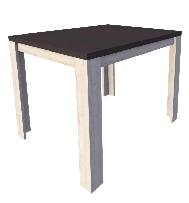 Esstisch Aitape 21, Farbe: Sonoma Eiche dunkel / Sonoma Eiche hell - Abmessungen: 110 x 90 cm (B x T)