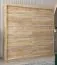 Schiebetürenschrank / Kleiderschrank Jan 05A, Farbe: Eiche Sonoma - Abmessungen: 200 x 200 x 62 cm ( H x B x T)