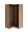 Eckkleiderschrank Korpus | rechter Eckrahmen | Farbe: Eiche Puccini | Maße: 108,5 x 55 x 196 cm