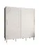 Kleiderschrank mit 10 Fächern Jotunheimen 93, Farbe: Weiß - Abmessungen: 208 x 200,5 x 62 cm (H x B x T)