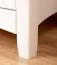 Weißer Kleiderschrank mit 4 Fächer Kiefer Vollholz Lagopus 120, 2 Türen, 200 x 80 x 60 cm, 3 Einlegeböden, 1 große Schublade, edles Design