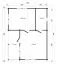 Ferienhaus Madrisa 03 inkl. Fußboden - 70 mm Blockbohlenhaus, Grundfläche: 43,8 m², Satteldach