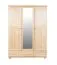 Kleiderschrank Massivholz natur 019 - 190 x 120 x 60 cm (H x B x T)
