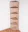 Eckregal Garut 10, Farbe: Sonoma Eiche - Abmessungen: 194 x 40 x 40 cm (H x B x T)