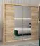 200 cm breiter Kleiderschrank mit 2 Türen | 10 Fächer | Farbe: Sonoma Eiche Abbildung