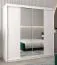 2 Meter breiter Kleiderschrank mit 2 Türen | Farbe: Weiß Abbildung