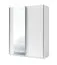 Kleiderschrank mit Spiegel, Farbe: Weiß - Abmessungen: 198 x 180 x 60 cm (H x B x T) Abbildung