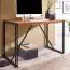 Schreibtisch aus Sheesham Massivholz, Farbe: Sheesham - Abmessungen: 77 x 120 x 60 cm (H x B x T)