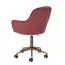 Design Drehstuhl Apolo 117, Farbe: Rosa / Gold, mit angenehm geformter Sitzschale für hohen Komfort