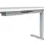 Schreibtisch Kabelkanal, Farbe: Silber, für Elektrisch höhenverstellbares Schreibtischgestell