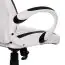 Gamingstuhl / Schreibtischstuhl mit atmungsaktivem Bezug Apolo 37, Farbe: Weiß / Schwarz, Wippmechanik arretierbar