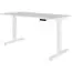 Elektrisch höhenverstellbares Tischgestell Apolo 139, Farbe: Weiß, mit Display und Memoryfunktion - Abmessungen: 63 - 128 x 70 x 105 cm (H x B x T)