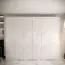 Kleiderschrank mit zwei Türen Beskiden 07, Farbe: Weiß - Abmessungen: 236,5 x 100 x 47 cm (H x B x T), mit zwei Kleiderstangen