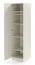 Schrank | Farbe: Kaschmir | eintürig | 4 Einlegeböden | 50 x 61 x 210 cm | ABS-Kanten | 1 Kleiderstange | Edegem 05 | Drehtürenschrank