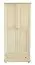Vollholz-Kleiderschrank, Farbe: Natur 195x92x59 cm Abbildung