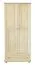 Vollholz-Kleiderschrank, Farbe: Natur 195x92x56 cm Abbildung