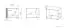 Anbaukommode für TV-Unterschrank Tullahoma 07, Farbe: Eiche / Weiß Glanz - Abmessungen: 47 x 60 x 42 cm (H x B x T), mit 1 Tür und 1 Fach