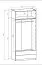 Offener Kleiderschrank | breit | 2 Schubladen | Farbe: Weiß | 1 Fach | 1 Kleiderstange | Maße: 103 x 55 x 234 cm | einfaches Design