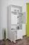 Regal, Küchenregal, Wohnzimmerregal, Bücherregal - 80 cm breit, Kiefer Holz-Massiv, Farbe: Weiß Abbildung