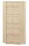 Jugendzimmer - Eckkleiderschrank, Farbe: Sonoma Eiche hell - Abmessungen: 200 x 82 x 82 cm (H x B x T) Abbildung