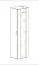 Hängevitrine | Push-to-open Funktion | Farbe: Eiche Hickory Jackson | 1 Glastür in Holz eingefasst | Maße: 40 x 29 x 170 cm | inkl. LED-Beleuchtung