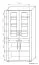 Vitrine Aitape 31, Farbe: Sonoma Eiche dunkel / Sonoma Eiche hell - Abmessungen: 188 x 90 x 40 cm (H x B x T)
