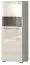 Vitrine Garim 18, Farbe: Beige Hochglanz - 161 x 60 x 40 cm (H x B x T)