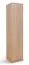 Kleiderschrank schmal, Farbe: Eiche Braun - 222 x 50 x 52 cm (H x B x T) Abbildung