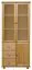 Regalschrank, Vitrine, 80 cm breit, Kiefer Holz-Massiv, Optik: Natur Abbildung