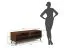 TV-Unterschrank mit einer Schublade Salleron 05, Eiche massiv geölt, Farbe: Tabacco, Maße: 54 x 160 x 50 cm, elegantes Design, zwei offene Fächer