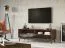 TV-Unterschrank mit einer Schublade Salleron 05, Eiche massiv geölt, Farbe: Tabacco, Maße: 54 x 160 x 50 cm, elegantes Design, zwei offene Fächer