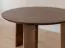 Runder Couchtisch Verzee 05, aus massiven Eichenholz, drei Standbeine, in Tabacco geölt, Maße: 39 x 61 x 61 cm, skandinavisches Design