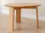 Runder Couchtisch Verzee 02, geölte Oberfläche, aus massiven Eichenholz, Maße: 39 x 61 x 61 cm, drei Standbeine, klassisch und zeitlos