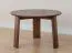 Runder Couchtisch Verzee 05, aus massiven Eichenholz, drei Standbeine, in Tabacco geölt, Maße: 39 x 61 x 61 cm, skandinavisches Design