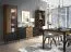 Regal Mairenke 10, Farbe: Walnuss / Schwarz matt - Abmessungen: 191 x 59 x 40 cm (H x B x T)