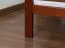 Jugendzimmerbett Kirschfarben "Easy Premium Line" K1/1n, massives Buchenholz, Matratzenmaße 90 x 200 cm, niedriges Kopfteil