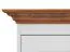 Kommode Gyronde 02, Kiefer massiv Vollholz, Farbe: Weiß / Eiche - 85 x 130 x 45 cm (H x B x T)