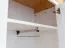 Vorzimmer Komplett - Set D Bresle, 3-teilig, in Weiß / Natur, Massivholz Kiefer, mit Schuhschrank, Spiegel, Schrank, runde Holzgriffe, hochwertige Verarbeitung