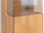 Vitrine Sienne 01 Türanschlag linksseitig, in Wildeiche geölt, 205 x 43 x 37 cm, 1 Tür, 5 Einlegeböden, 6 Fächer, Push-to-open System, Massivholz