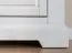 Schmaler Schrank Bresle 14 mit 200 x 70 x 42 cm, Weiß / Natur, aus finnischer Kiefer, 1x Holztür, 2x Schublade, 1x Einlegeboden, Soft-Close-System
