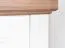 Schlafzimmer - Kleiderschrank, Farbe: Weiß / Walnuss - 227 x 236 x 59 cm (H x B x T)
