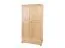 Kleiderschrank 2-türig, Farbe: Natur 195x102x59 cm