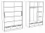 Schiebetürenschrank / Kleiderschrank Sidonia 08, Farbe: Eiche Artisan / Grau - Abmessungen: 220 x 149 x 62 cm (H x B x T)