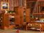 Schlafzimmer - Schrank, Kiefer massiv Vollholz, Farbe: Kiefer - 142 x 130 x 50 cm (H x B x T)
