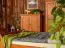 Schlafzimmer - Schrank, Kiefer massiv Vollholz, Farbe: Kiefer - 142 x 130 x 50 cm (H x B x T)