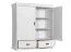 Schrank weiß, Kiefer Massivholz, Abmessung: 142 x 130 x 50 cm (H x B x T)